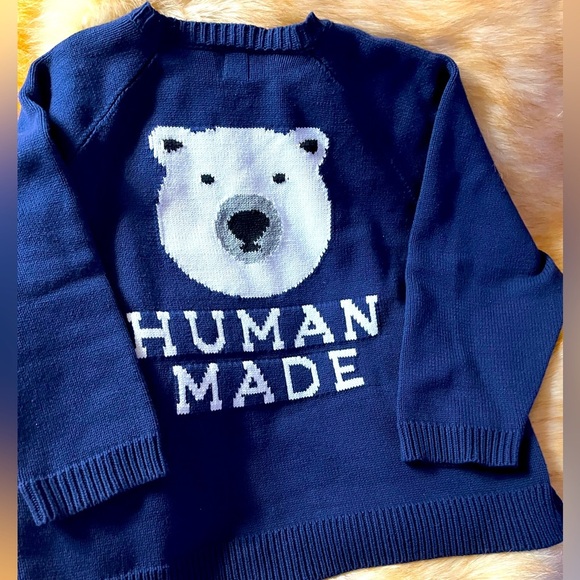 Human Made Polar Bear sweater sweatshirts Men's M fit unisex women